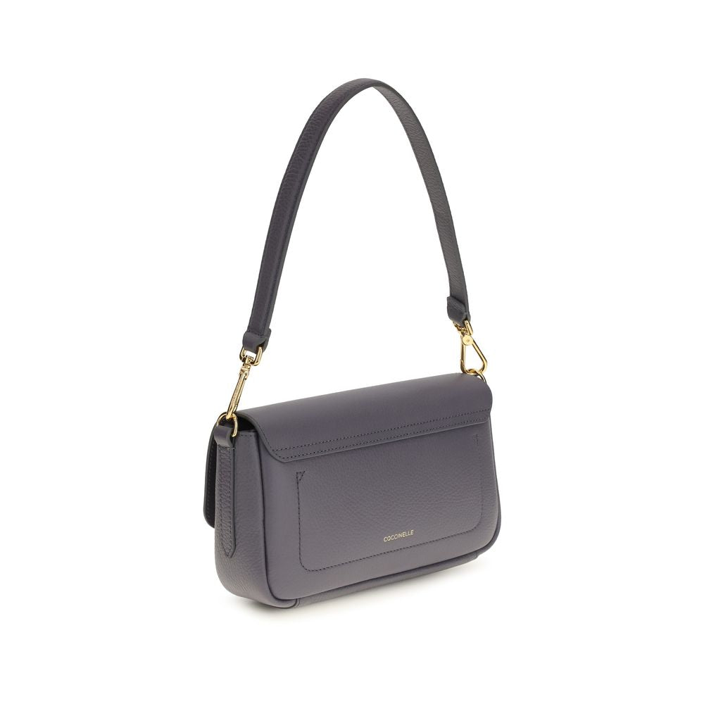 2026 New Arrival Coccinelle Blue Calf Leather Bos Taurus Shoulder Bag