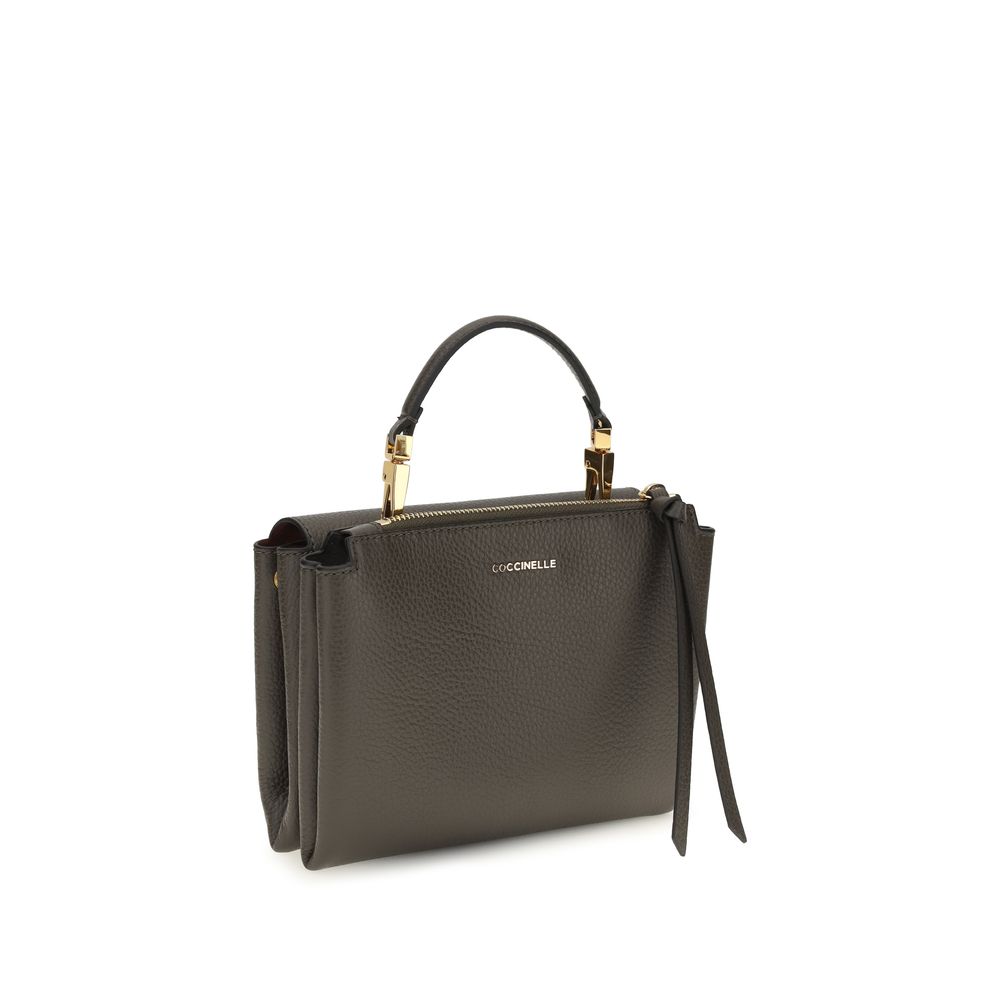 2026 New Arrival Coccinelle Brown Calf Leather Bos Taurus Handbag