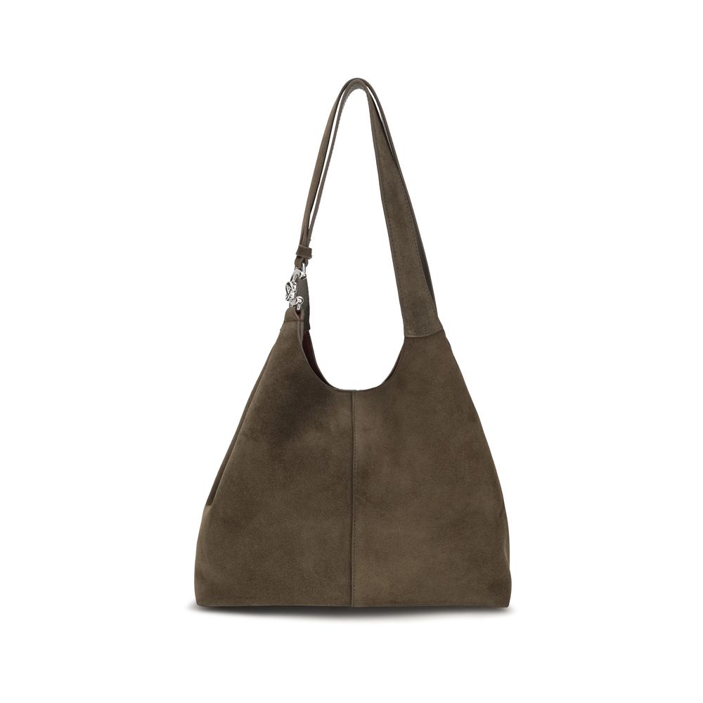 2026 New Arrival Coccinelle Brown Calf Leather Bos Taurus Shoulder Bag