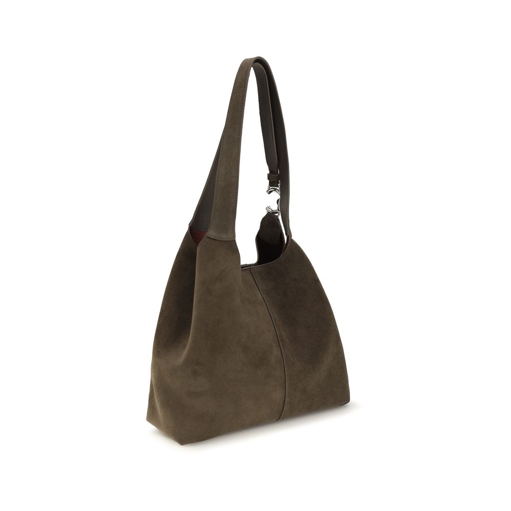 2026 New Arrival Coccinelle Brown Calf Leather Bos Taurus Shoulder Bag