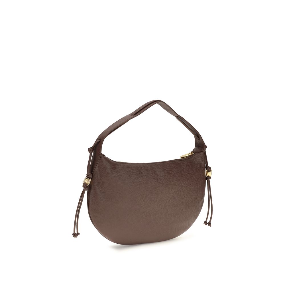 2026 New Arrival Coccinelle Brown Calf Leather Bos Taurus Shoulder Bag