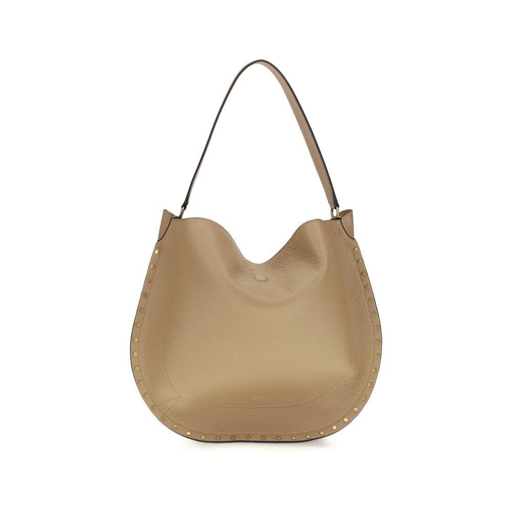2026 New Arrival Isabel Marant Beige Calf Leather Bos Taurus Shoulder Bag