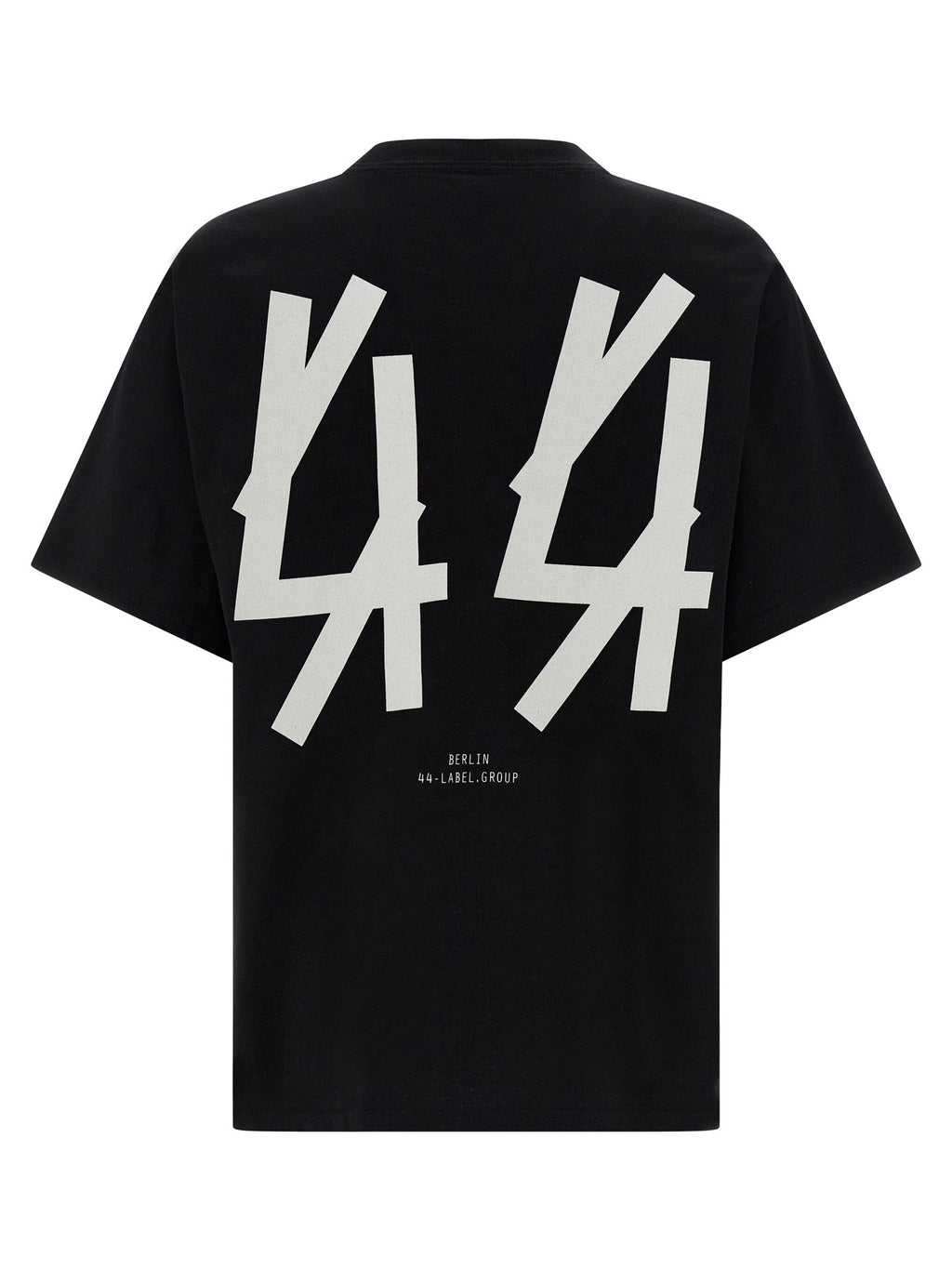 2026 New Arrival 44 Label Group Black Cotton T-Shirt