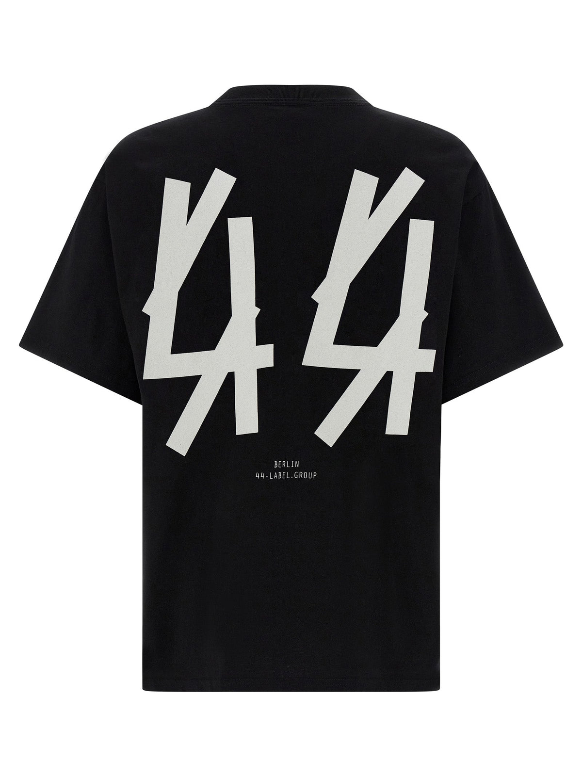 2026 New Arrival 44 Label Group Black Cotton T-Shirt
