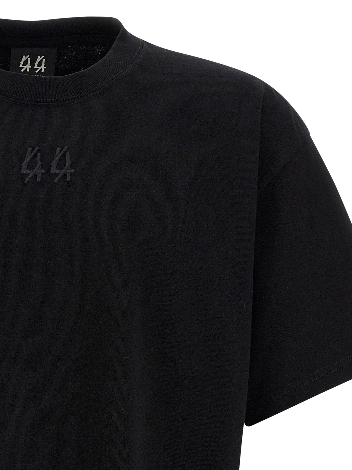 2026 New Arrival 44 Label Group Black Cotton T-Shirt