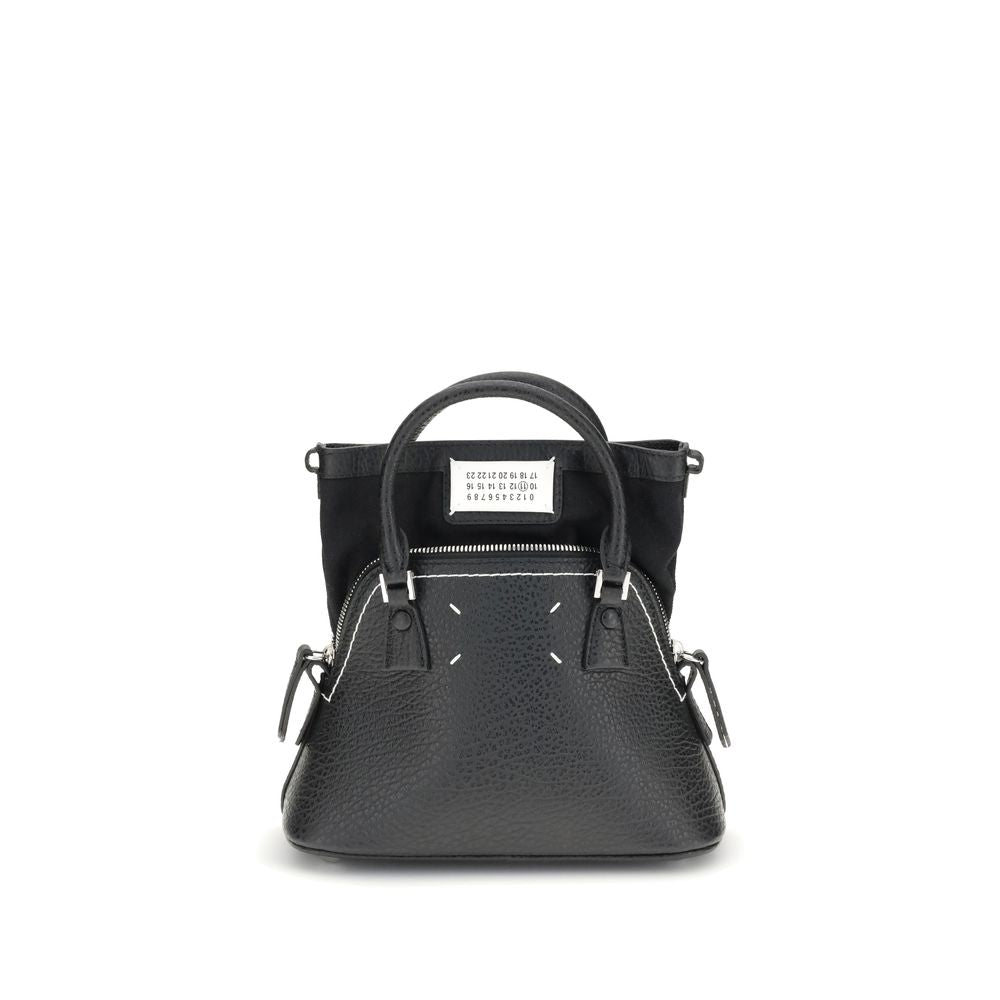 2026 New Arrival Maison Margiela Black Calf Leather Bos Taurus Shoulder Bag