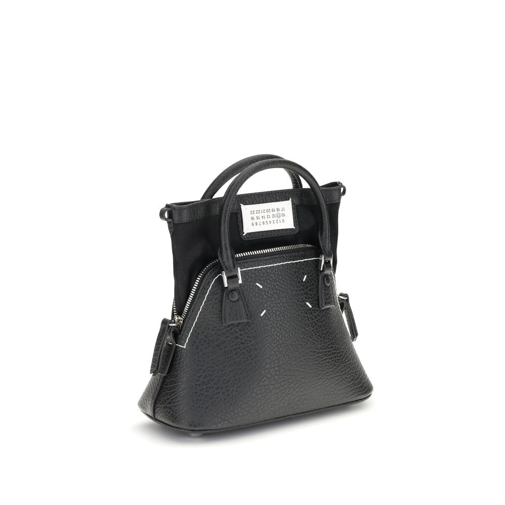 2026 New Arrival Maison Margiela Black Calf Leather Bos Taurus Shoulder Bag