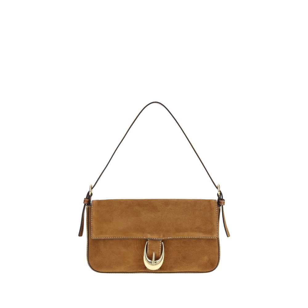 2026 New Arrival Staud Brown Calf Leather Bos Taurus Shoulder Bag