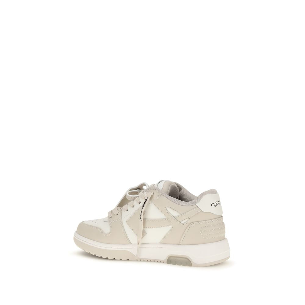 2026 New Arrival Off-White Beige Calf Leather Bos Taurus Low Top Sneakers
