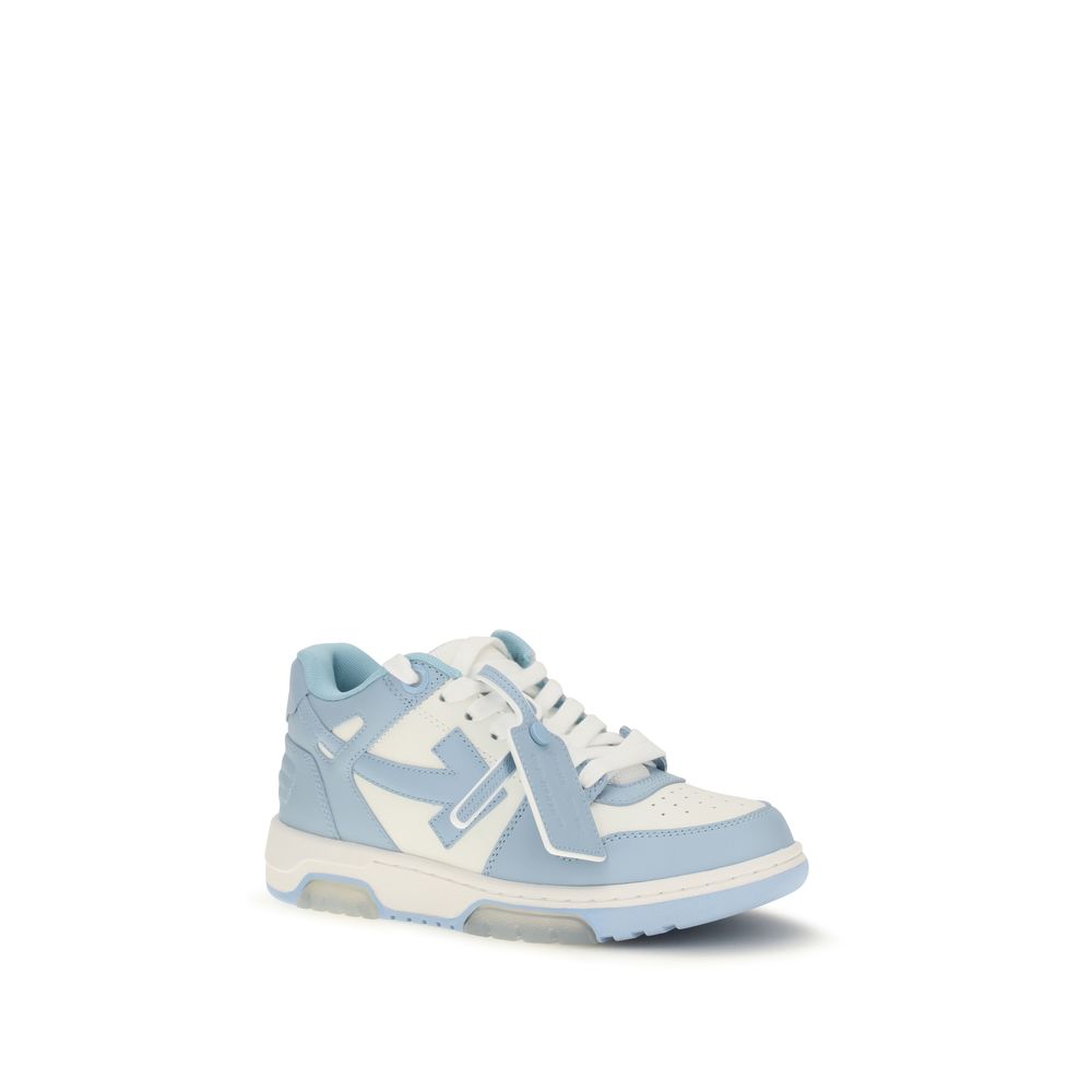 2026 New Arrival Off-White Blue Calf Leather Bos Taurus Sneakers