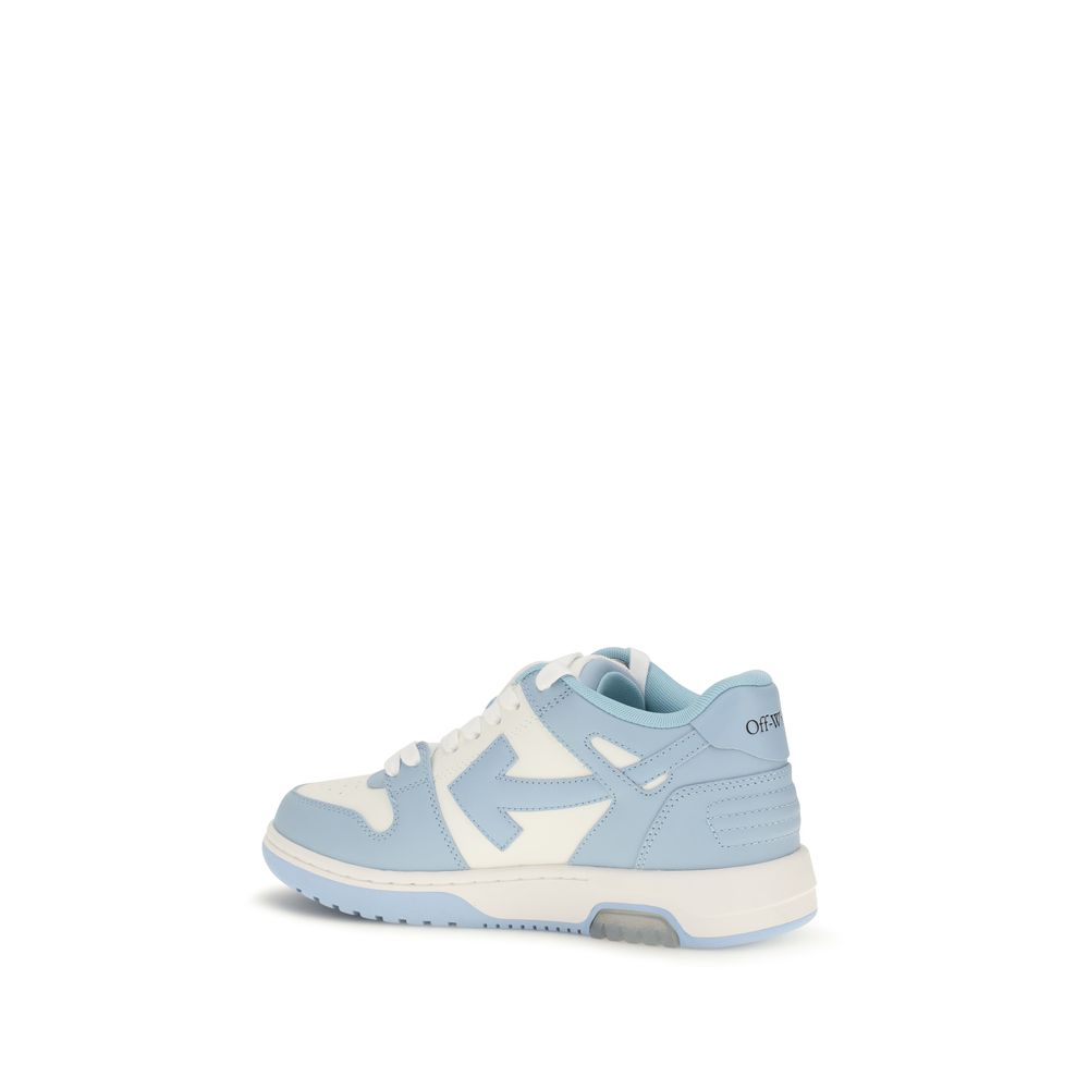 2026 New Arrival Off-White Blue Calf Leather Bos Taurus Sneakers