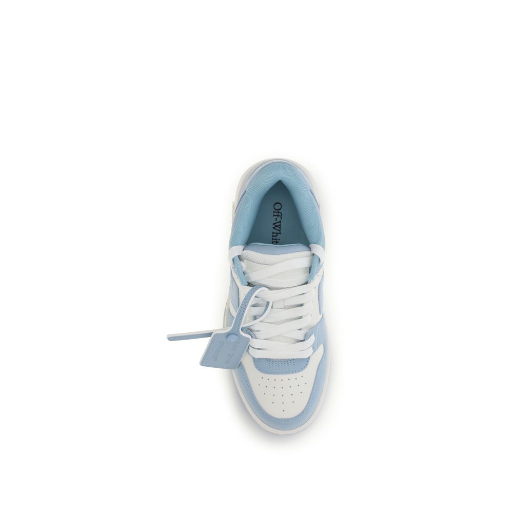 2026 New Arrival Off-White Blue Calf Leather Bos Taurus Sneakers