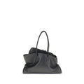 2026 New Arrival The Attico Black Calf Leather Bos Taurus Shoulder Bag