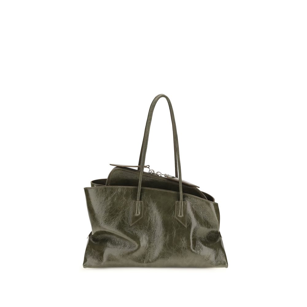 2026 New Arrival The Attico Bicolor Calf Leather Bos Taurus Shoulder Bag