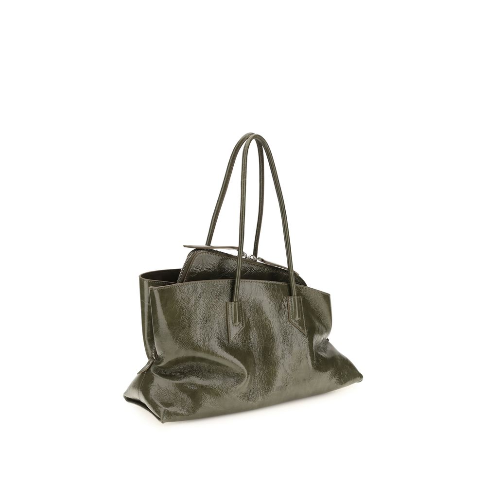 2026 New Arrival The Attico Bicolor Calf Leather Bos Taurus Shoulder Bag