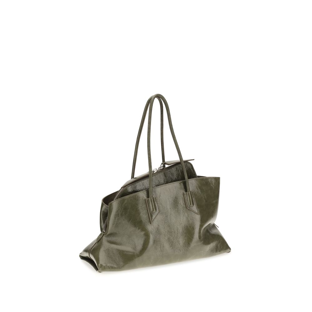2026 New Arrival The Attico Bicolor Calf Leather Bos Taurus Shoulder Bag