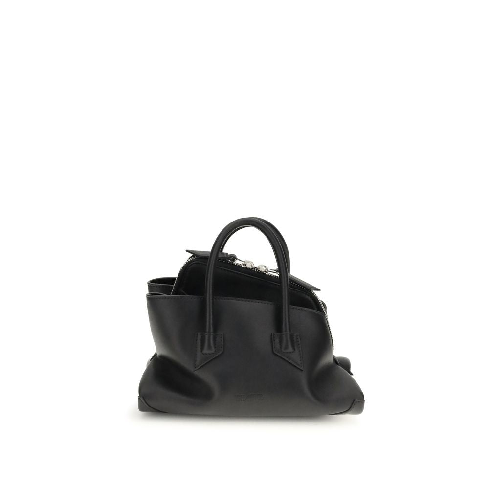 2026 New Arrival The Attico Black Calf Leather Bos Taurus Handbag