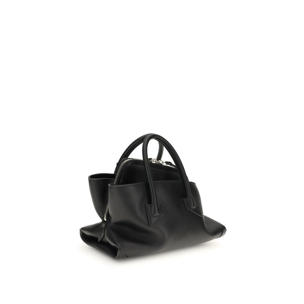 2026 New Arrival The Attico Black Calf Leather Bos Taurus Handbag