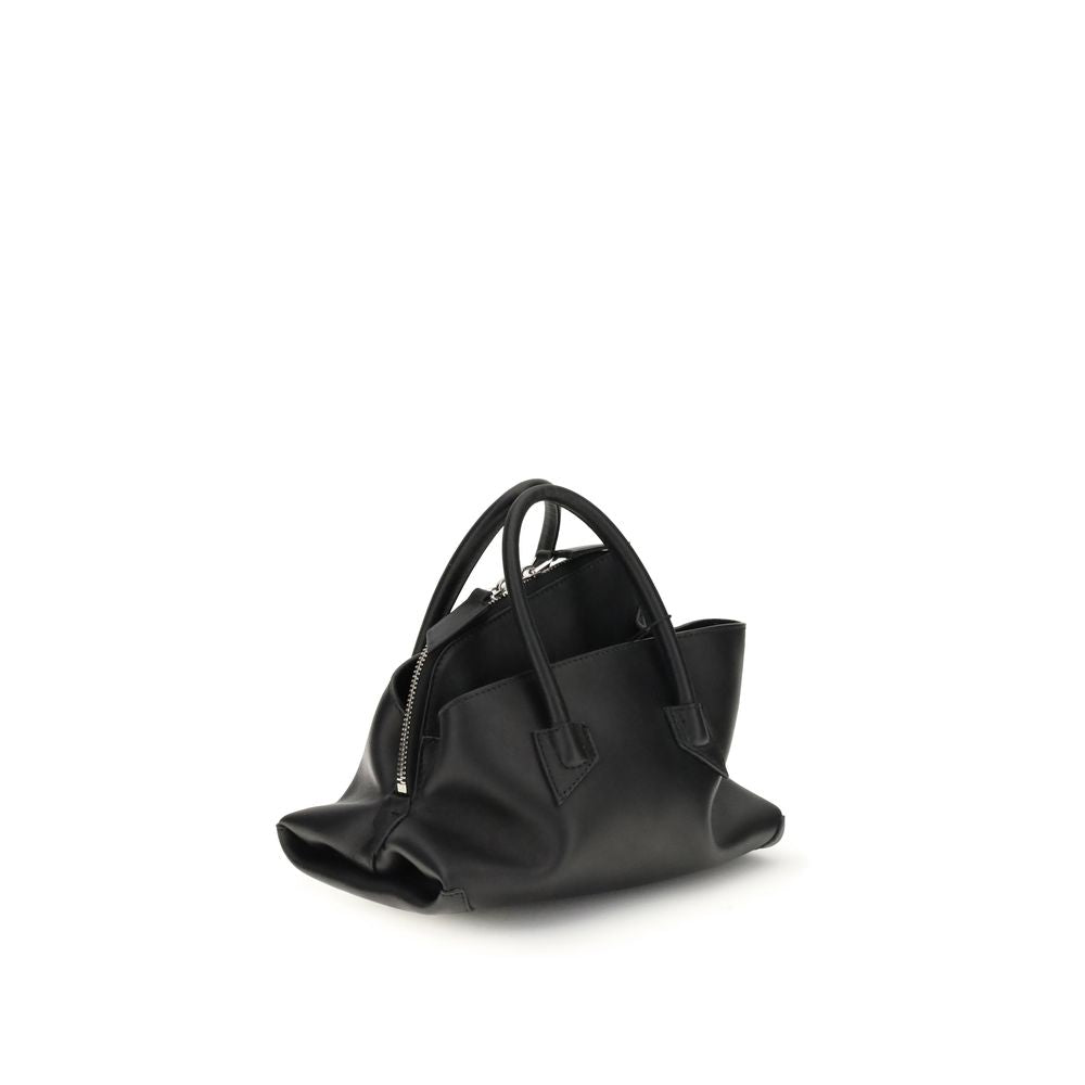 2026 New Arrival The Attico Black Calf Leather Bos Taurus Handbag