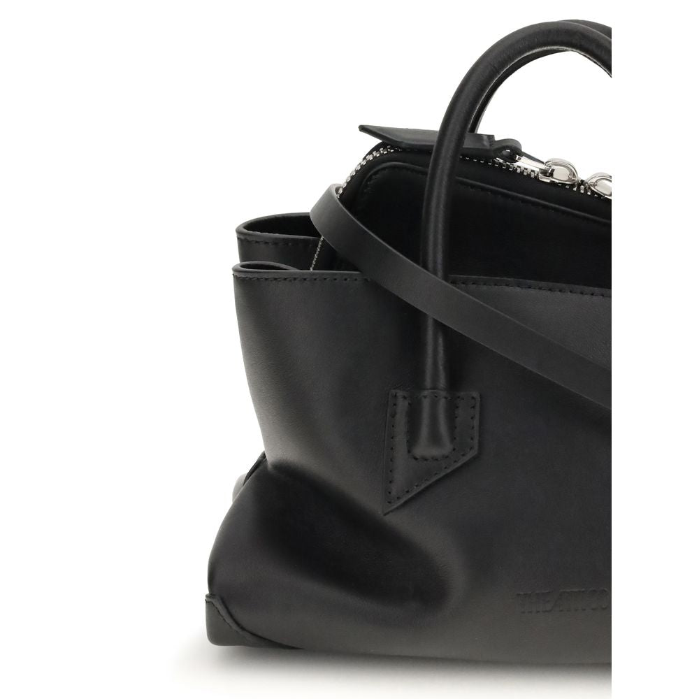 2026 New Arrival The Attico Black Calf Leather Bos Taurus Handbag