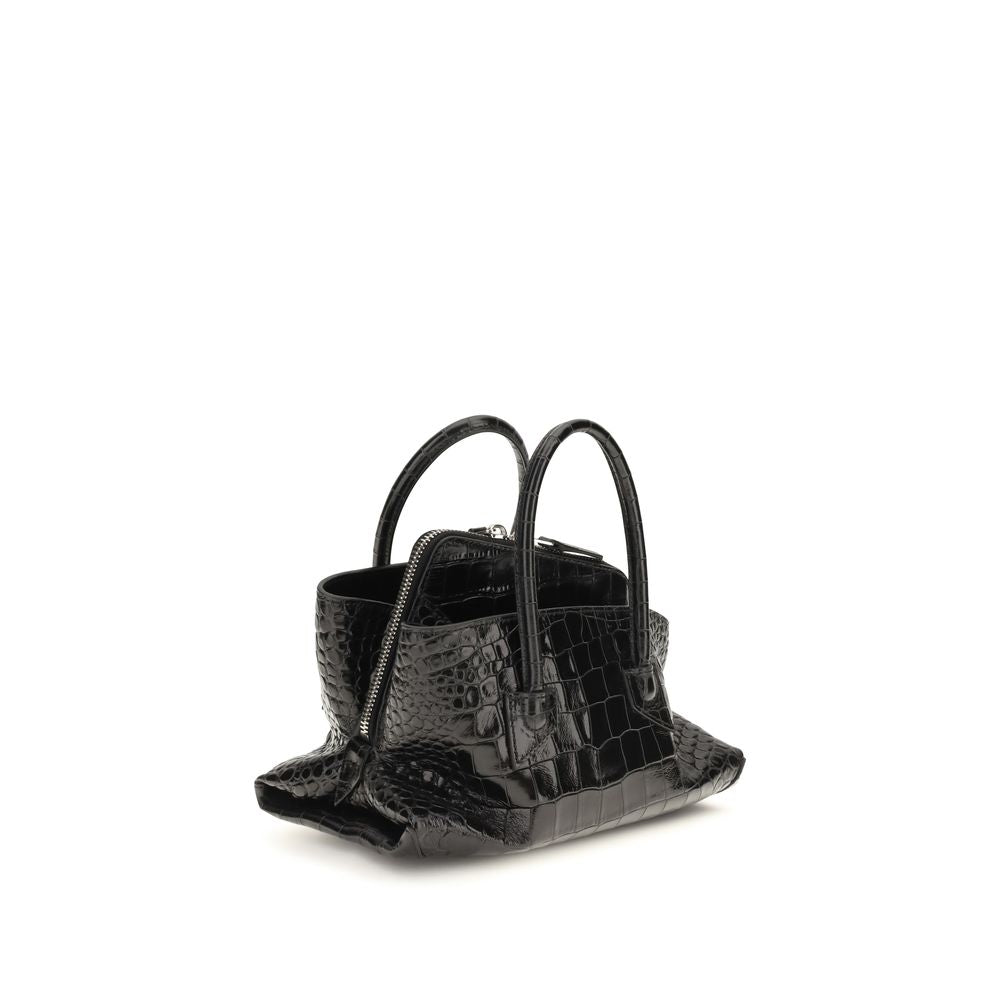 2026 New Arrival The Attico Black Calf Leather Bos Taurus Handbag