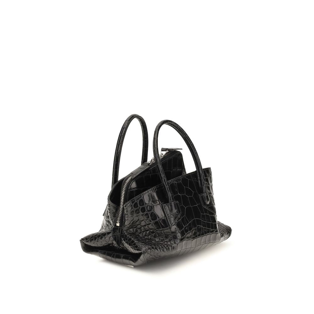 2026 New Arrival The Attico Black Calf Leather Bos Taurus Handbag