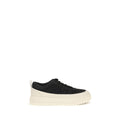 2026 New Arrival Moncler Black Calf Leather Bos Taurus Athletic Sneakers
