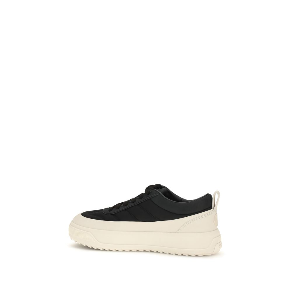 2026 New Arrival Moncler Black Calf Leather Bos Taurus Athletic Sneakers