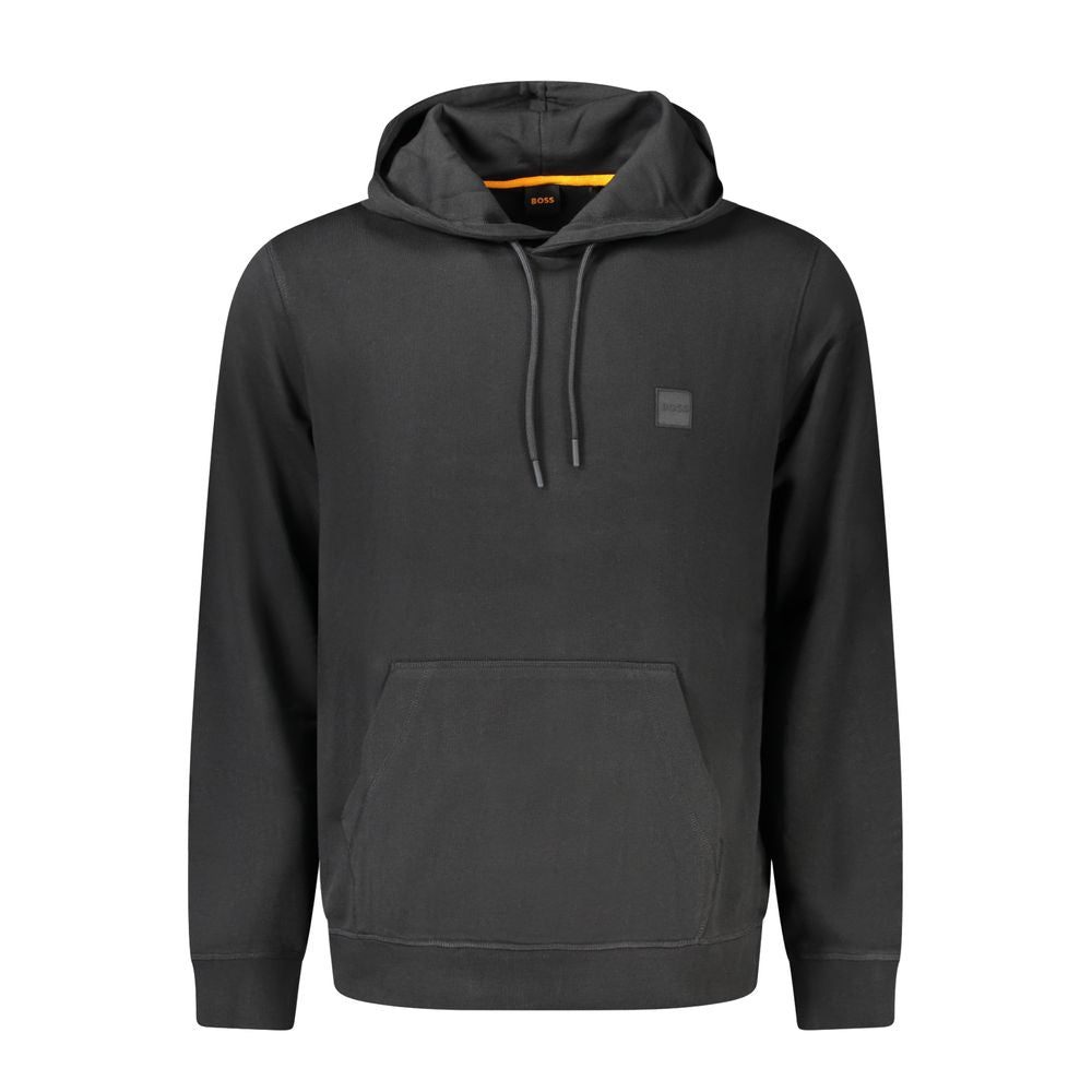 2026 New Arrival Hugo Boss Black Cotton Men's Hooded Sweatshirt