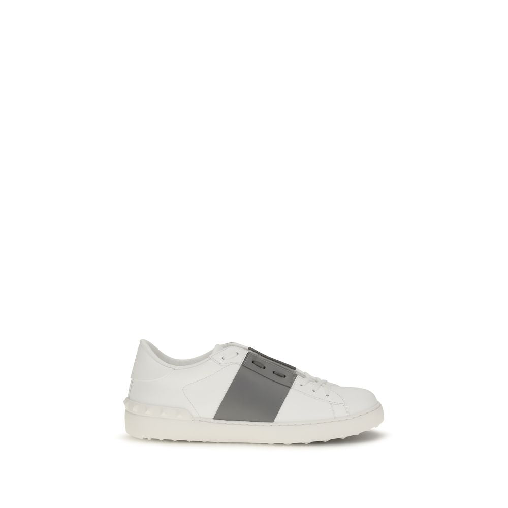 2026 New Arrival Valentino Garavani Silver Calf Leather Bos Taurus Low Top Sneakers