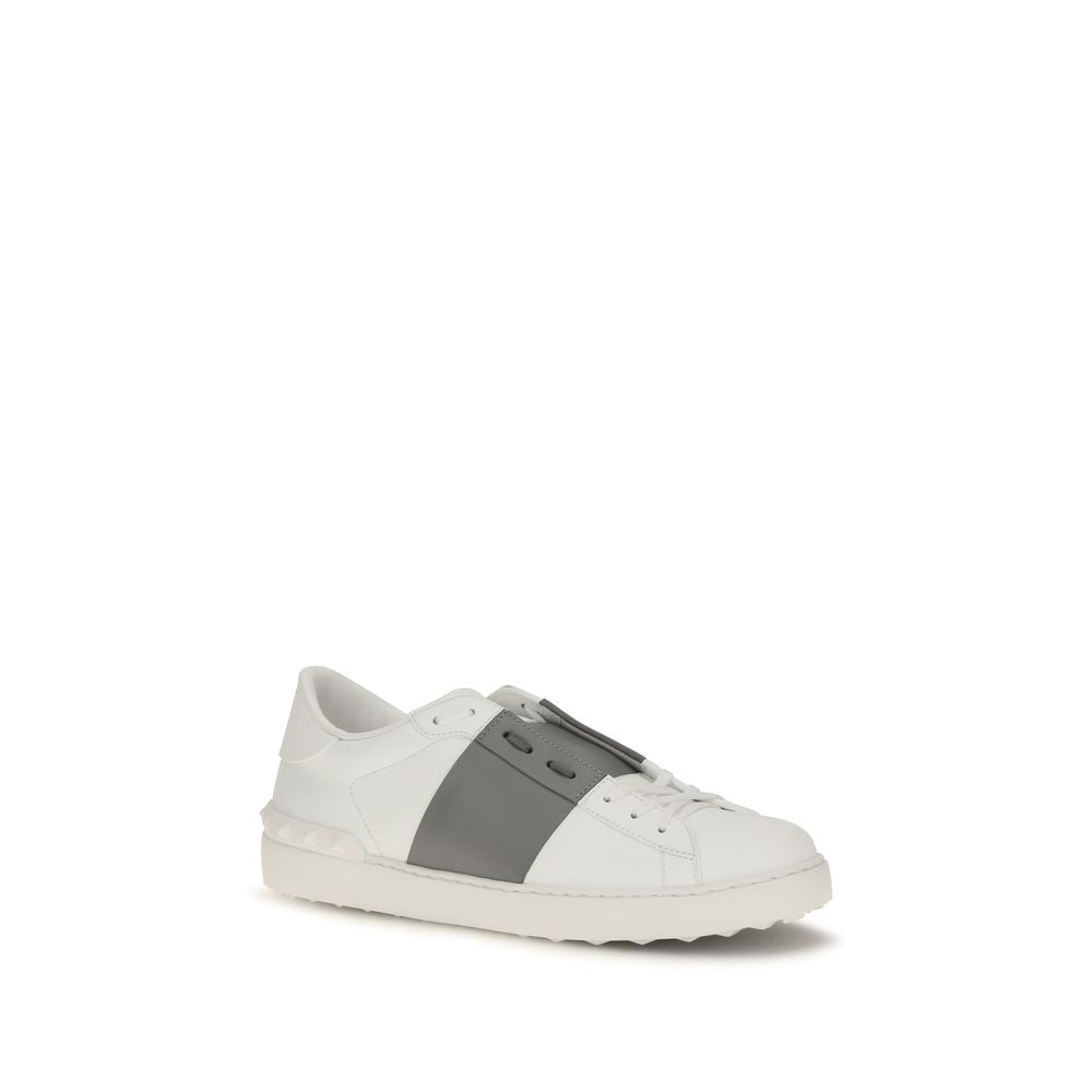 2026 New Arrival Valentino Garavani Silver Calf Leather Bos Taurus Low Top Sneakers