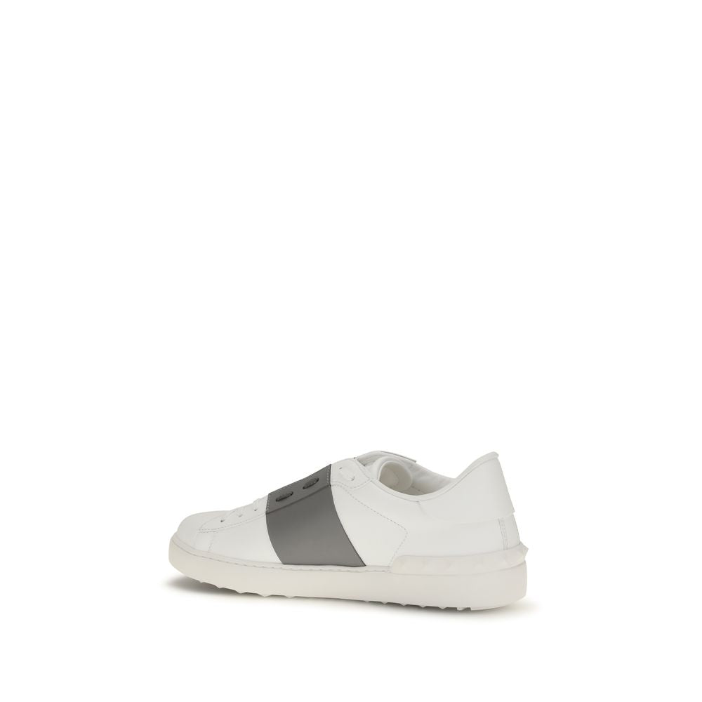 2026 New Arrival Valentino Garavani Silver Calf Leather Bos Taurus Low Top Sneakers