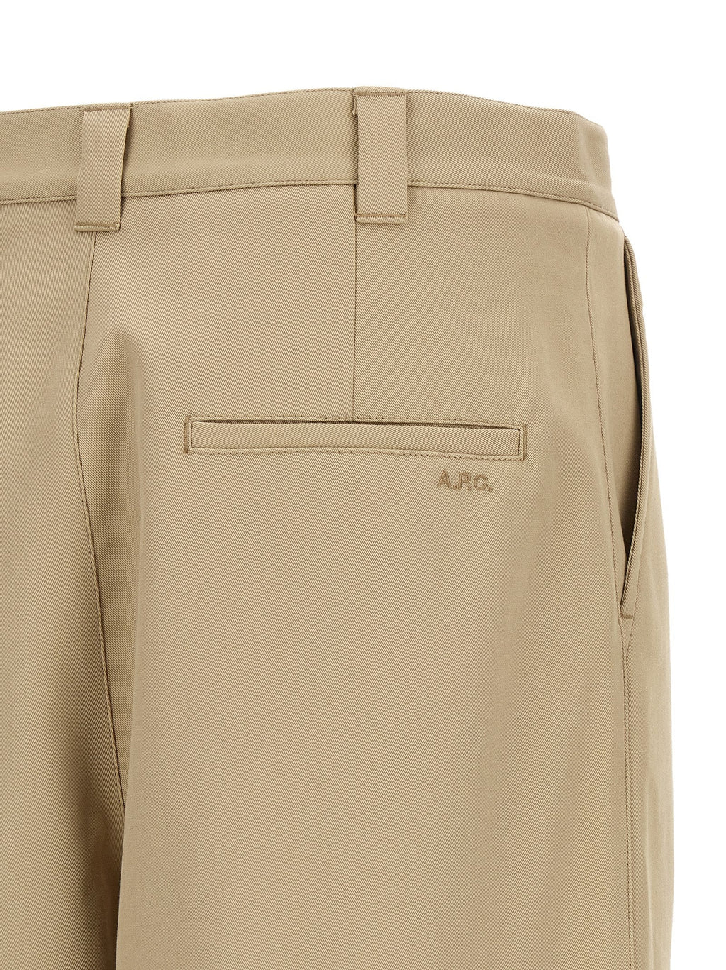 2026 New Arrival A.P.C. Beige Cotton Casual Pants