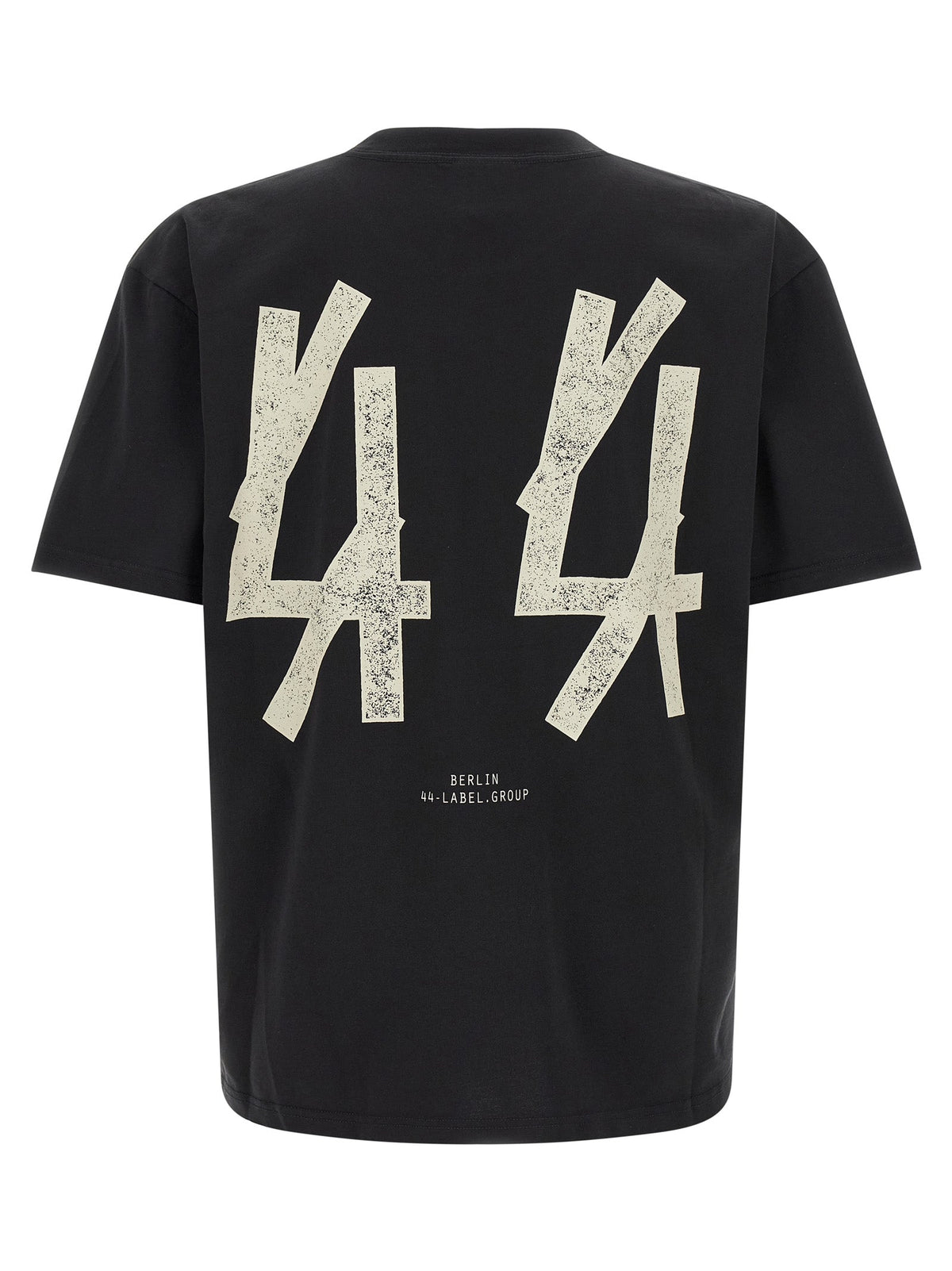 2026 New Arrival 44 Label Group Black Cotton T-Shirt