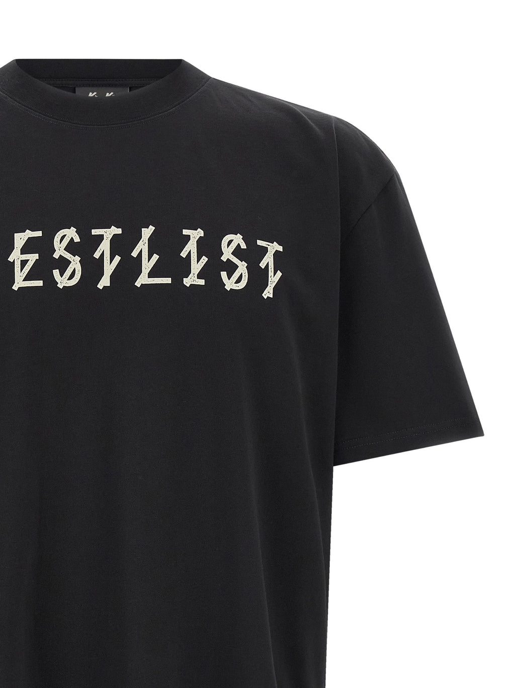 2026 New Arrival 44 Label Group Black Cotton T-Shirt
