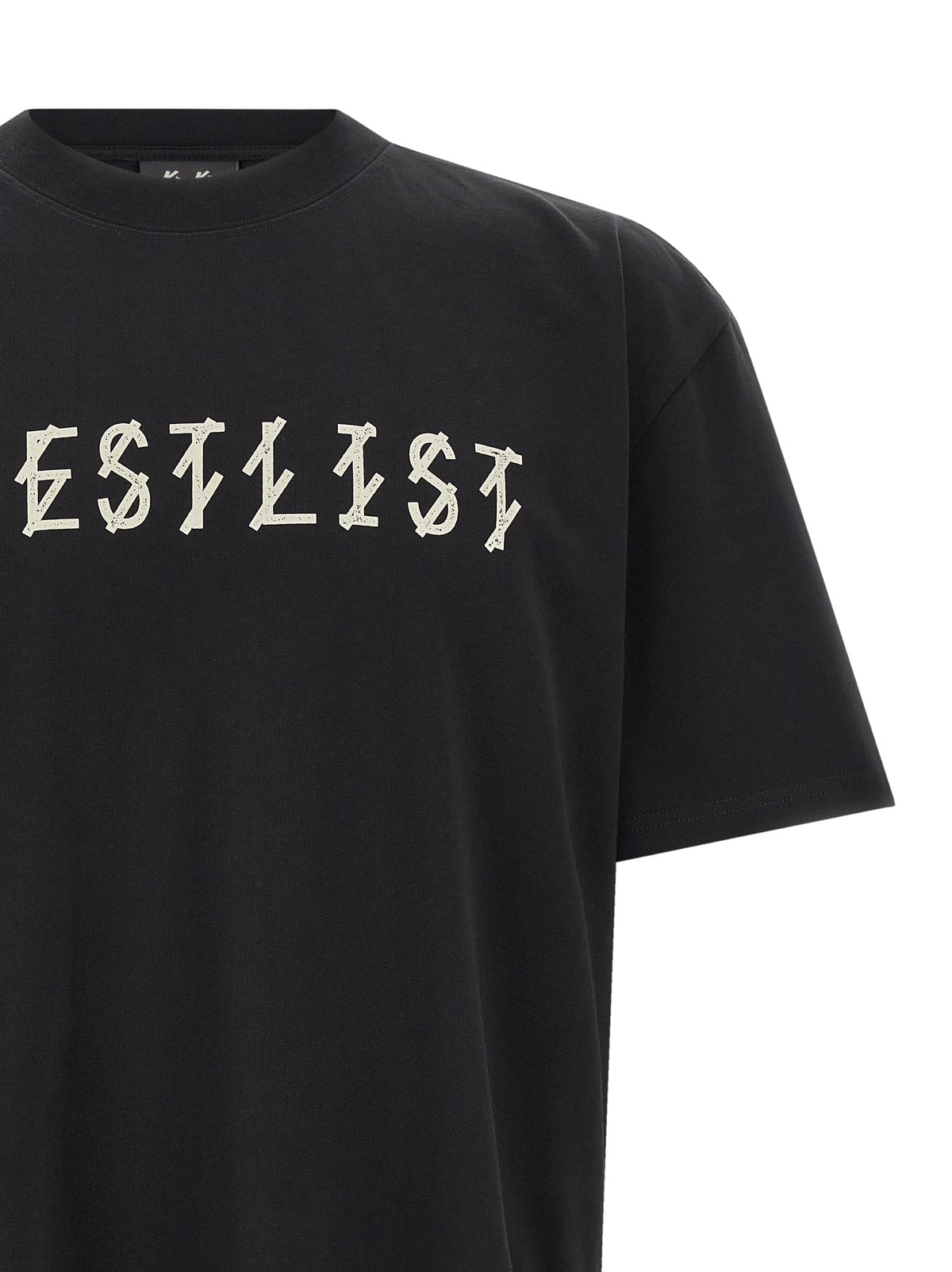 2026 New Arrival 44 Label Group Black Cotton T-Shirt