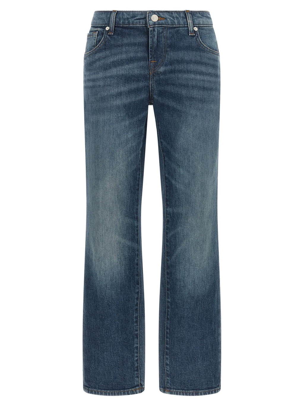 2026 New Arrival 7 For All Mankind Blue Cotton Tapered Jeans
