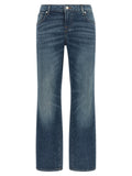 2026 New Arrival 7 For All Mankind Blue Cotton Tapered Jeans
