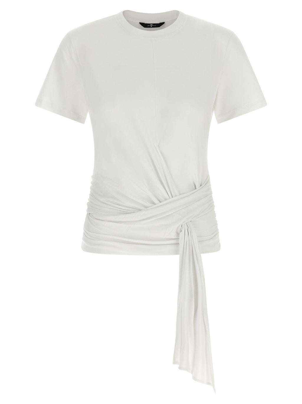 2026 New Arrival 7 For All Mankind White Lyocell T-Shirt