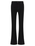 2026 New Arrival 7 For All Mankind Black Cotton Bootcut Jeans
