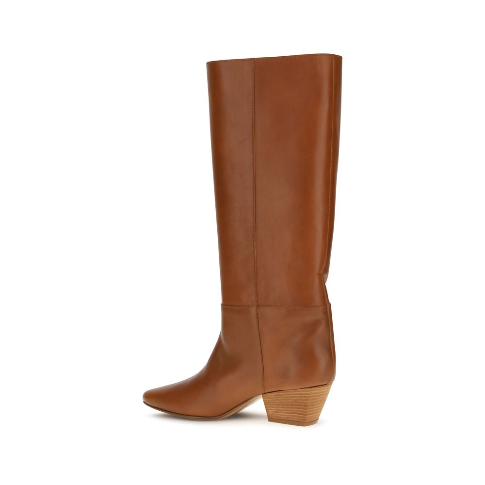 2026 New Arrival Forte_Forte Brown Calf Leather Bos Taurus Ankle Boots