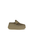 2026 New Arrival Chloé Bicolor Calf Leather Bos Taurus Mules