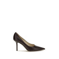 2026 New Arrival Jimmy Choo Brown Calf Leather Bos Taurus High Heel Pumps