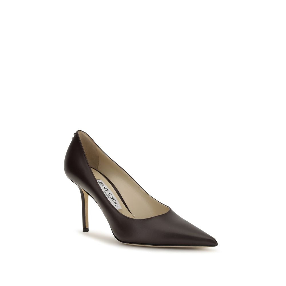 2026 New Arrival Jimmy Choo Brown Calf Leather Bos Taurus High Heel Pumps