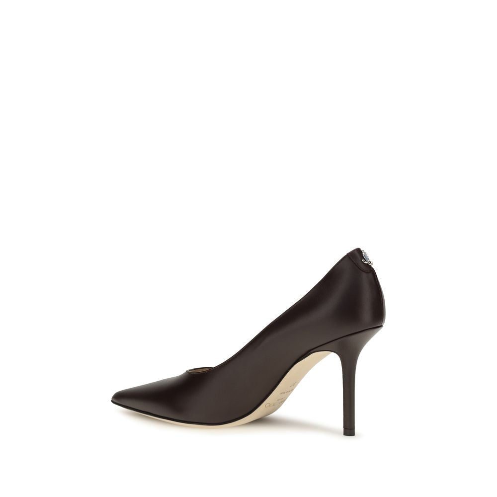 2026 New Arrival Jimmy Choo Brown Calf Leather Bos Taurus High Heel Pumps