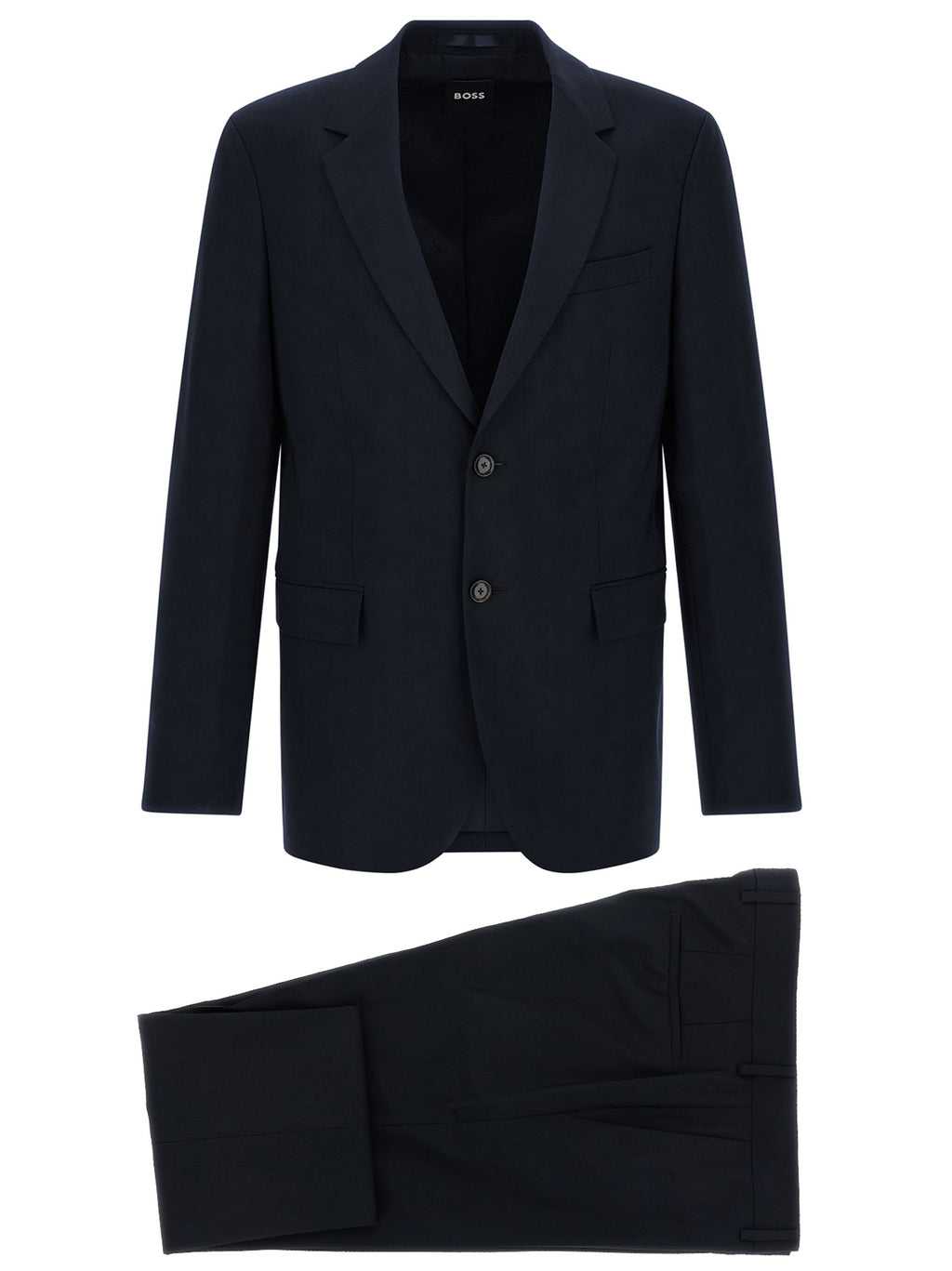 2026 New Arrival Hugo Boss Blue Virgin Wool Two-Piece Suit