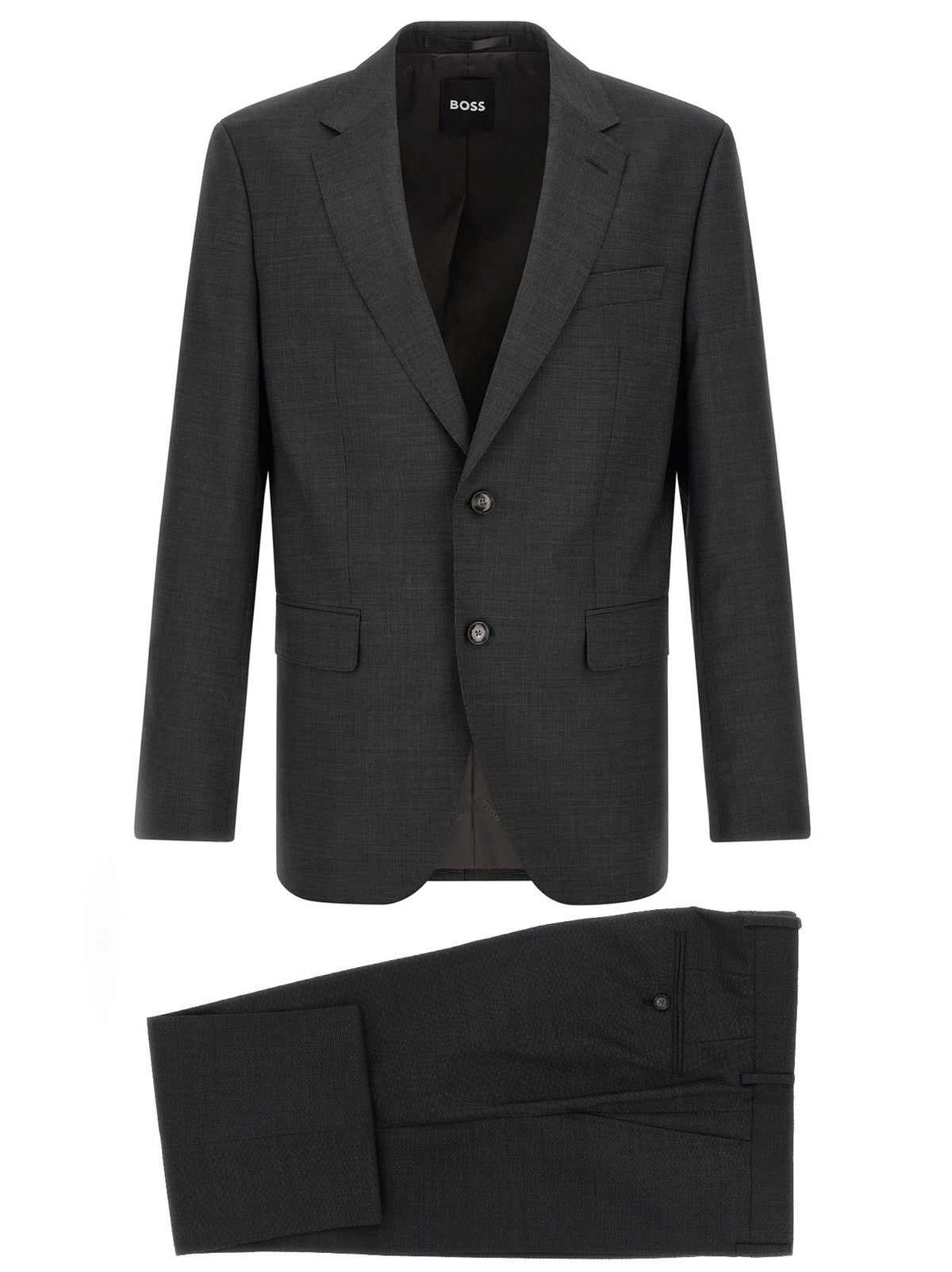 2026 New Arrival Hugo Boss Gray Virgin Wool Two-Piece Suit