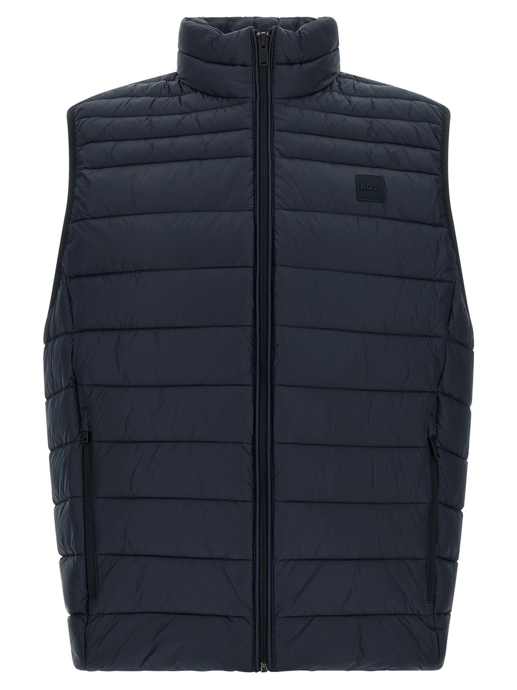 2026 New Arrival Hugo Boss Blue Recycled Polyamide Sleeveless Jacket