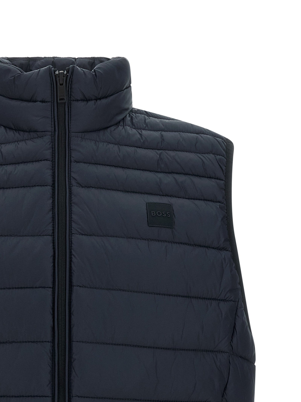 2026 New Arrival Hugo Boss Blue Recycled Polyamide Sleeveless Jacket