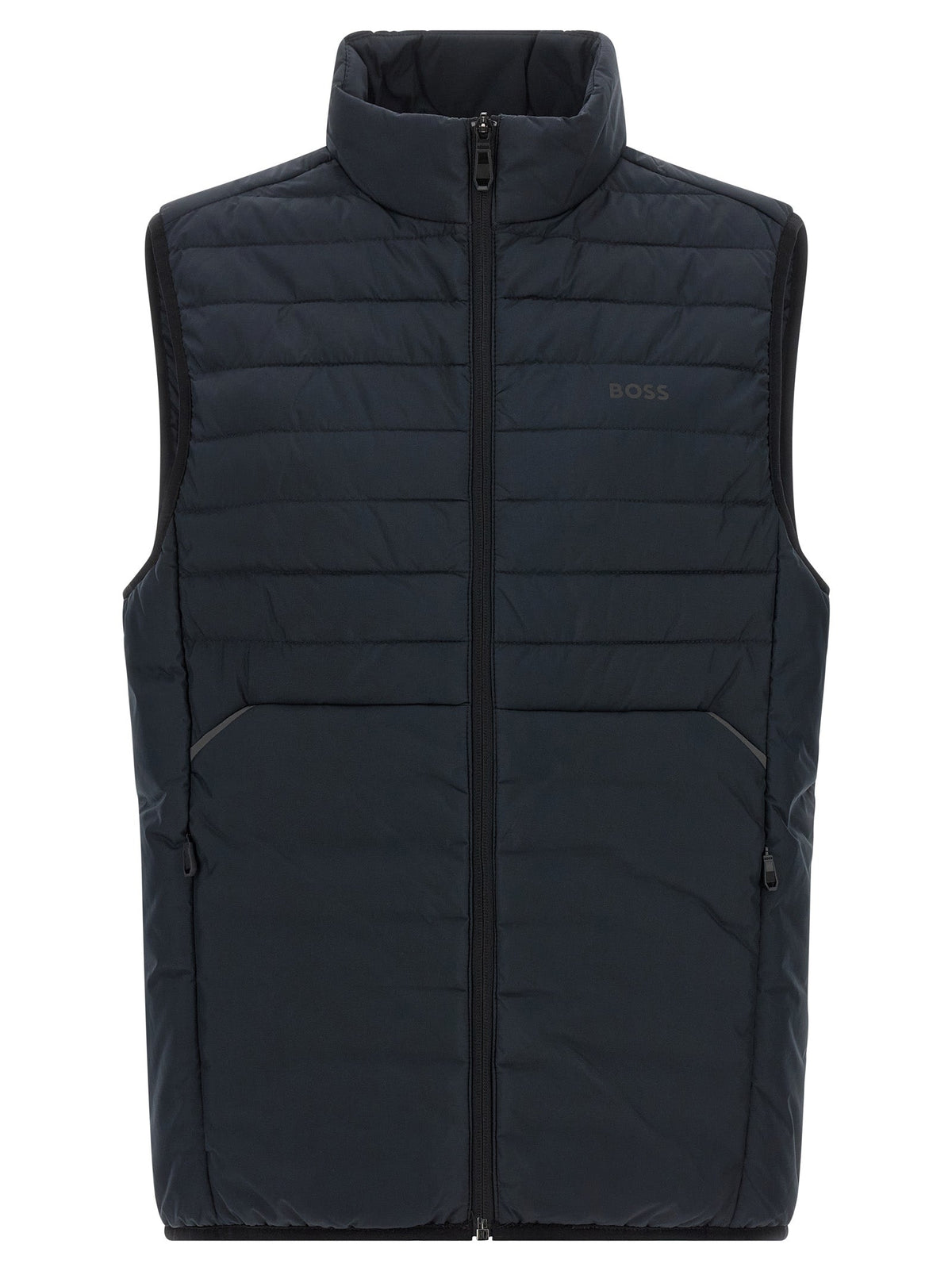 2026 New Arrival Hugo Boss Blue Polyester Sleeveless Jacket